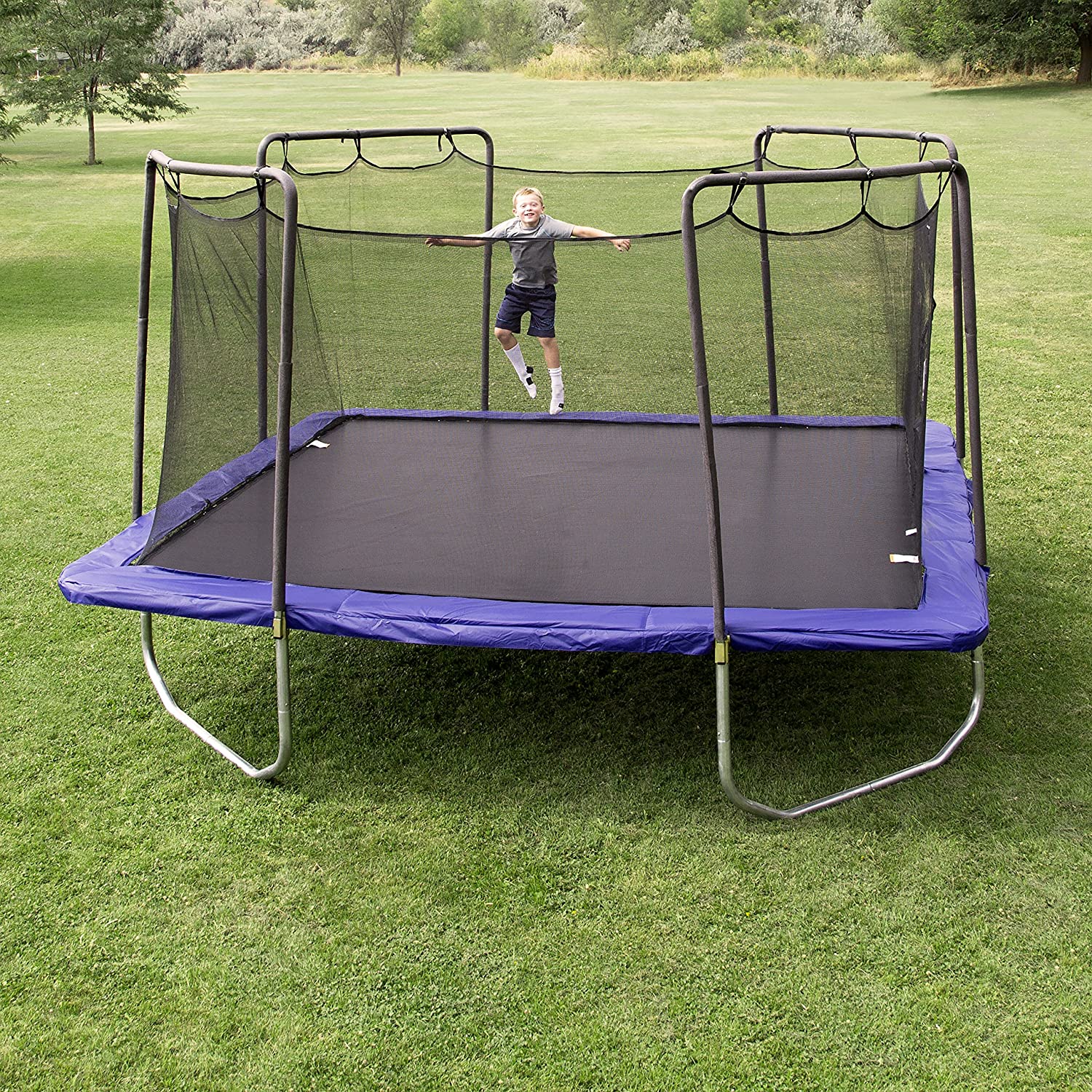 best 5 square trampolines with enclosure for sale small big