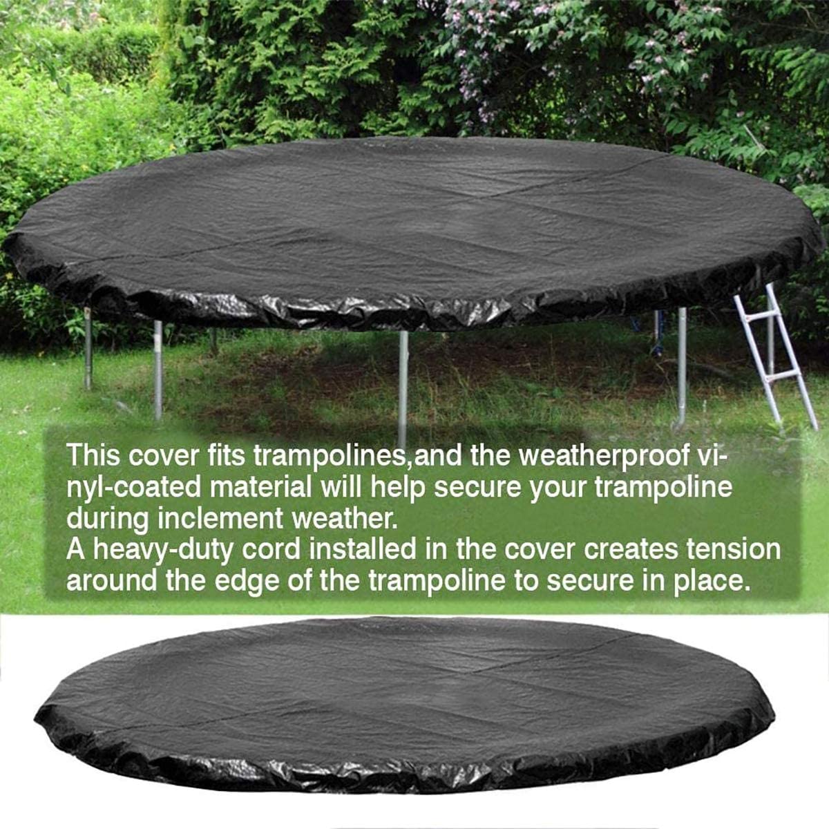 trampoline cover for winter 